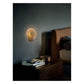 JS-GL-7058A - Antique Brass Metal & Glass Modern Wall Light