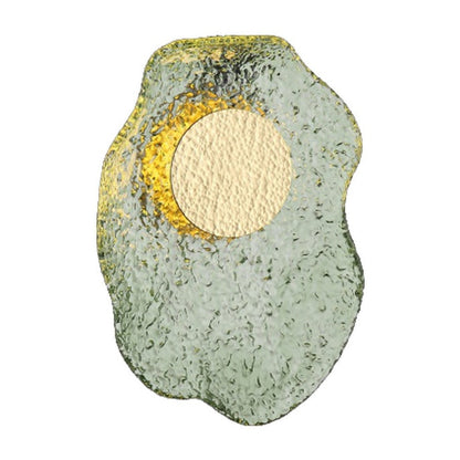 JS-GL-7093 GR - Antique Brass Metal & Glass Modern Wall Light