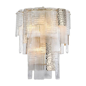 JS-GL-7123D - Champagne Gold Metal & Glass Crystal Chandelier