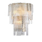 JS-GL-7123D - Champagne Gold Metal & Glass Crystal Chandelier