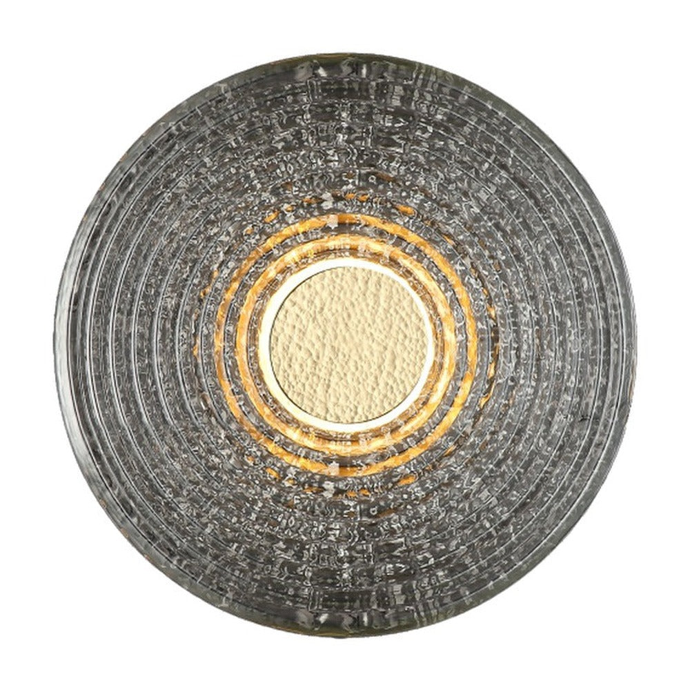 JS-GL-7145 - Antique Brass Metal & Glass Modern Wall Light
