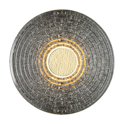 JS-GL-7145 - Antique Brass Metal & Glass Modern Wall Light