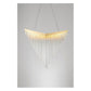 JS-GL-7187-H - Gold Metal & Glass Crystal Chandelier