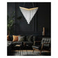 JS-GL-7187-H - Gold Metal & Glass Crystal Chandelier
