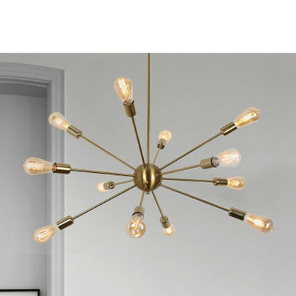 JS-GL-7210CP-12 - ANTIQUE BRASS METAL Modern Hanging Light