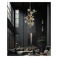 JS-GL-7235-HL - Gold Metal & Glass Luxury Chandelier