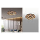 JS-GL-7273RD-550 - French Gold Metal & Acrylic Led Ceiling Light