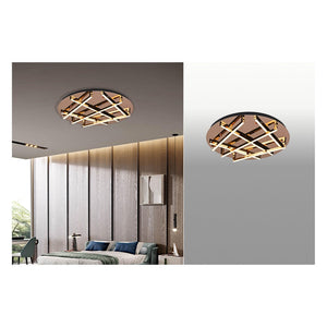 JS-GL-7273RD-550 - French Gold Metal & Acrylic Led Ceiling Light