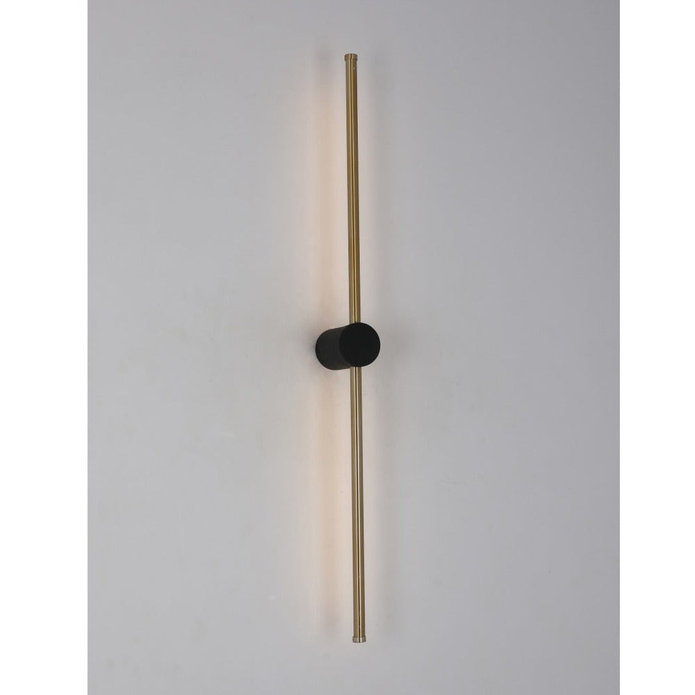 JS-GL-7503-W - Antique Brass & Black Metal & Acrylic Modern Wall Light