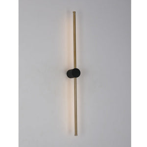 JS-GL-7503-W - Antique Brass & Black Metal & Acrylic Modern Wall Light