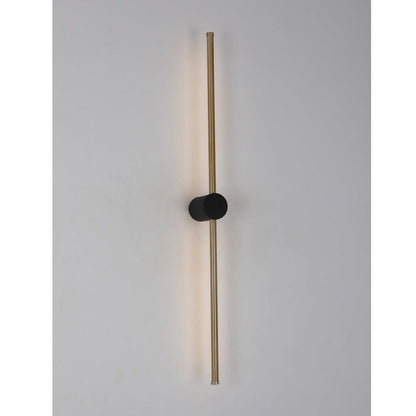 JS-GL-7503-W - Antique Brass & Black Metal & Acrylic Modern Wall Light