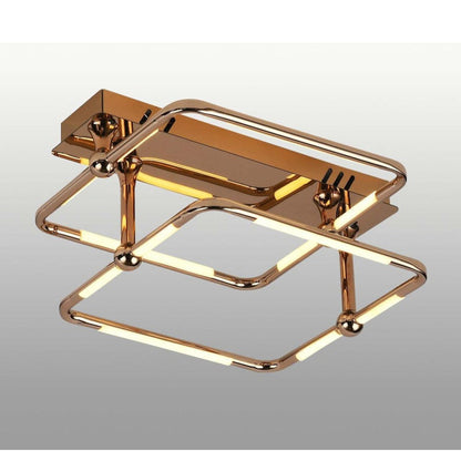 JS-GL-7516-3+4+5 - French Gold Metal & Acrylic Led Ceiling Light