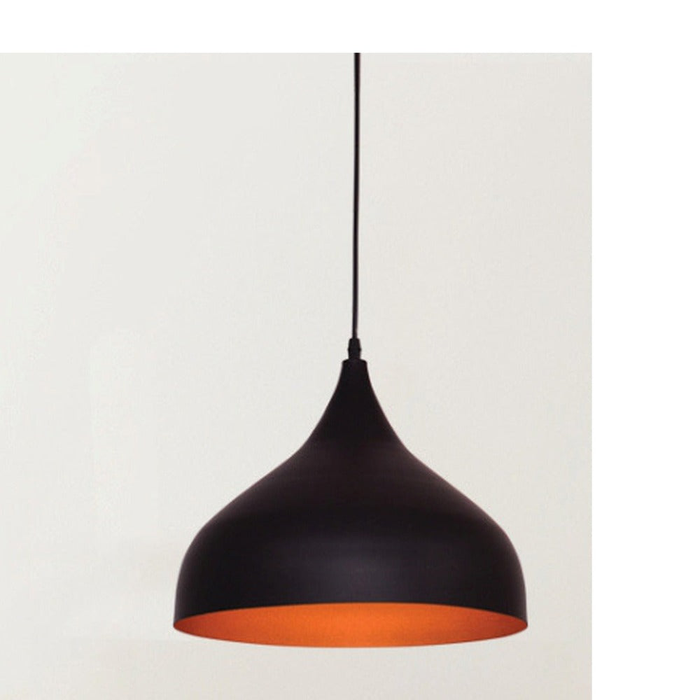 JS-GL-7558-420 - BLACK & GOLD Metal Hanging Light