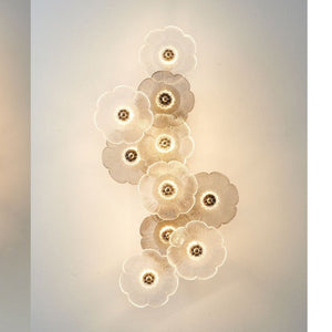 JS-GL-7589B-10 - Rose Gold Metal & Glass Modern Wall Light