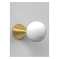 JS-GL-76044 - ANTIQUE BRASS METAL Glass Ball Wall Light