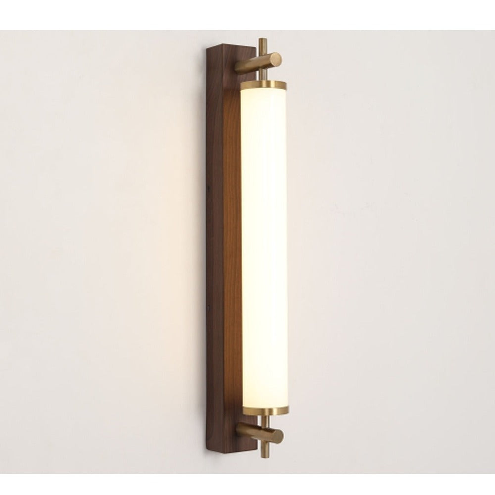 JS-GL-7701-WD - ANTIQUE BRASS & DARK BROWN METAL & ACRYLIC Led Mirror Lights