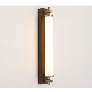 JS-GL-7701-WD - ANTIQUE BRASS & DARK BROWN METAL & ACRYLIC Led Mirror Lights