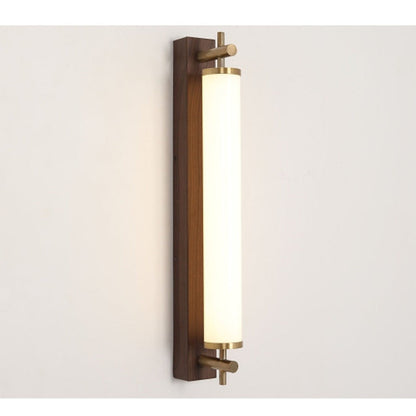 JS-GL-7701-WD - ANTIQUE BRASS & DARK BROWN METAL & ACRYLIC Led Mirror Lights