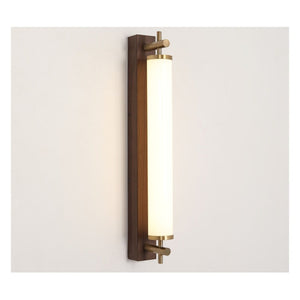 JS-GL-7701-WD - ANTIQUE BRASS & DARK BROWN METAL & ACRYLIC Led Mirror Lights