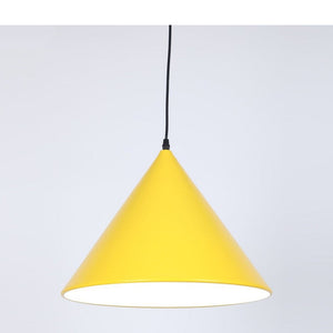 JS-GL-7713 - Yellow (Customizable) Metal & Acrylic Modern Hanging Light