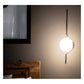 JS-GL-775-1 - ANTIQUE BRASS METAL Glass Hanging Light