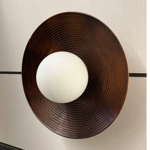 JS-GL-7880-W - BROWN Metal Wall Light