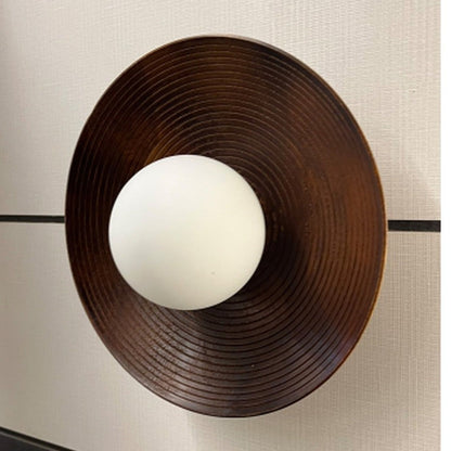 JS-GL-7880-W - BROWN Metal Wall Light