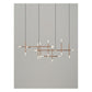 JS-GL-7996-2000 - French Gold Metal & Acrylic Rectangular Chandelier