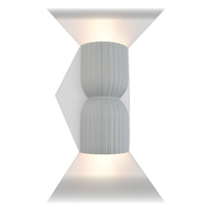 JS-GL-79B146-2GR - Grey Ceramic Modern Wall Light