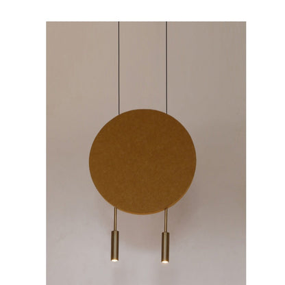 JS-GL-8004-2 - Antique Brass Metal & Acoustic Modern Hanging Light