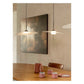 JS-GL-8009-1 - White Metal & Acrylic Led Hanging Light