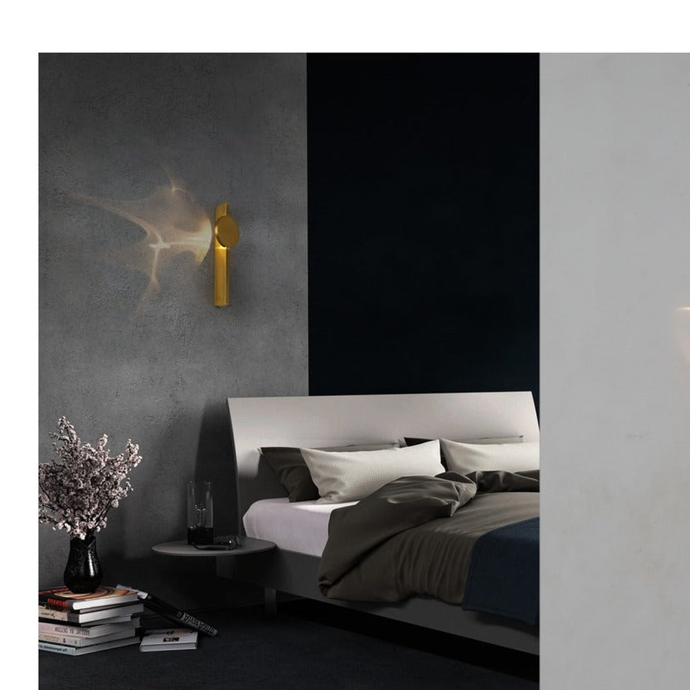 JS-GL-8011-W - Antique Brass Metal Modern Wall Light