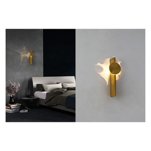 JS-GL-8011-W - Antique Brass Metal Modern Wall Light