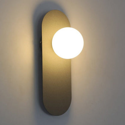 JS-GL-802-W GY - Cement Grey Metal & Glass Modern Wall Light