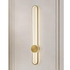JS-GL-8023-62 - Antique Brass Metal & Acrylic Modern Wall Light