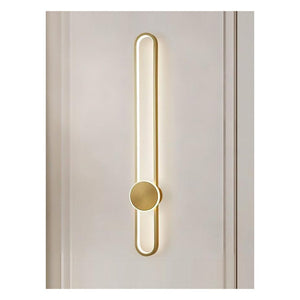 JS-GL-8023-62 - Antique Brass Metal & Acrylic Modern Wall Light