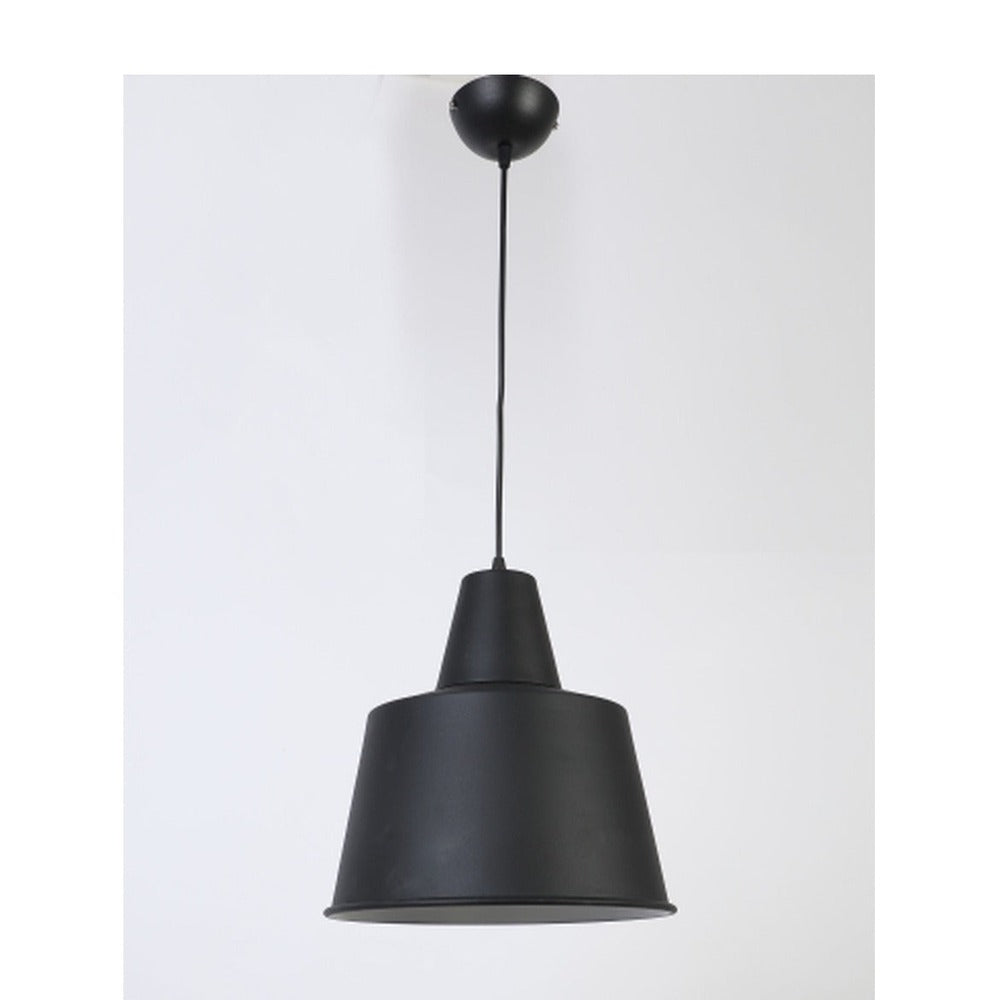 JS-GL-8049-1GY - GREY & ANTIQUE COPPER & WHITE Metal Hanging Light