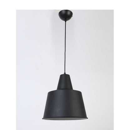 JS-GL-8049-1GY - GREY & ANTIQUE COPPER & WHITE Metal Hanging Light