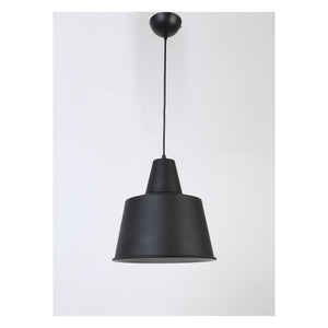 JS-GL-8049-1GY - GREY & ANTIQUE COPPER & WHITE Metal Hanging Light