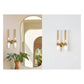 JS-GL-80556-2 - Antique Brass & Black Metal & Onyx Marble & Glass Modern Wall Light