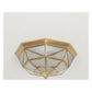 JS-GL-8071-430 - Antique Brass Glass Brass ceiling light