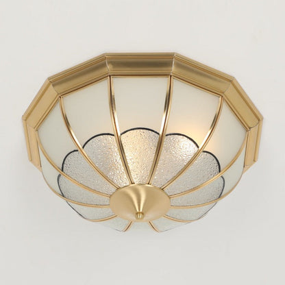 JS-GL-8092-450 - Antique Brass Glass Brass ceiling light
