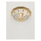 JS-GL-8092-450 - Antique Brass Glass Brass ceiling light