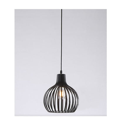 JS-GL-81002-BK,WH - BLACK & WHITE Metal Hanging Light