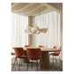 JS-GL-8110-1180 - SN & White Metal & Acrylic & Fabric Rectangular Chandelier