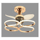 JS-GL-8120 - French Gold & Gunblack Metal & Acrylic Led Ceiling Light