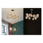 JS-GL-8160-12 - French Gold Metal & Crystals Modern Chandelier