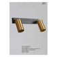 JS-GL-8202-2W - BLACK & ANTIQUE BRASS METAL Led Picture Lights