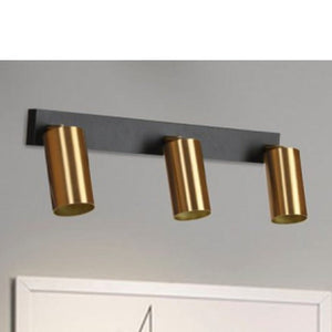 JS-GL-8202-3W - BLACK & ANTIQUE BRASS METAL Led Picture Lights