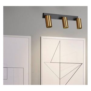 JS-GL-8202-3W - BLACK & ANTIQUE BRASS METAL Led Picture Lights